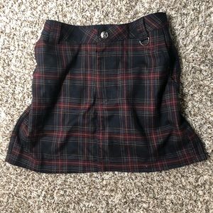 Current mood plaid mini skirt